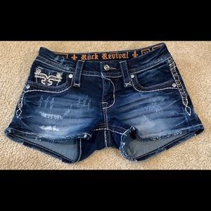Rock Revival blue Jean shorts size 23
